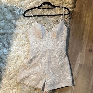 Hayley Paige Lace Shirley Romper